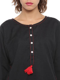 De Moza- Ladies Black Kurta - De Moza (58584367118)