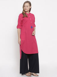 De Moza- Ladies Kurta Fushcia - De Moza (674957819967)