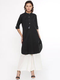 De Moza- Ladies Kurti Full Sleeve Black - De Moza (58597638158)