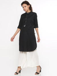 De Moza- Ladies Kurti Full Sleeve Black - De Moza (58597638158)