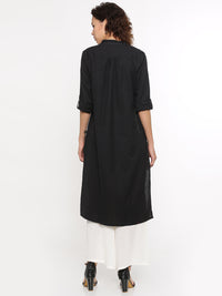 De Moza- Ladies Kurti Full Sleeve Black - De Moza (58597638158)