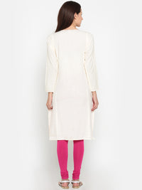 De Moza- Ladies Kurta Solid White - De Moza (674901590079)