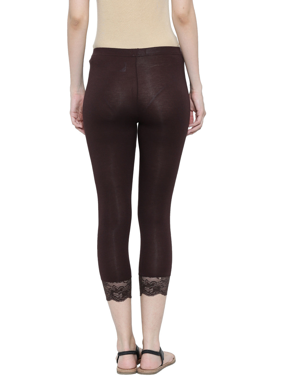 De Moza- Ladies 3/4th Leggings Black - De Moza (11189435598)