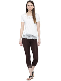 De Moza- Ladies 3/4th Leggings Black - De Moza (11189435598)