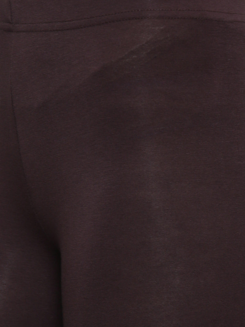 De Moza Ladies 3/4th Leggings Brown - De Moza (8189843139)
