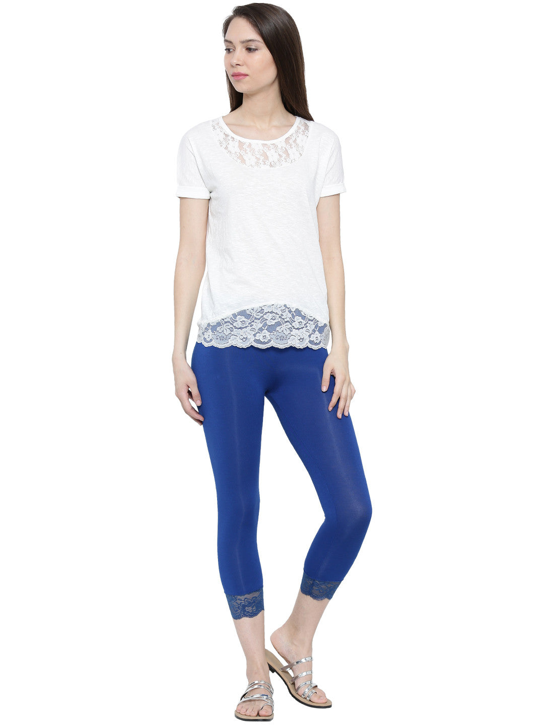 De Moza- Ladies 3/4th Leggings Black - De Moza (11189435598)