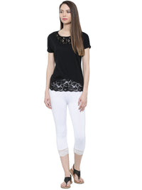 De Moza Ladies 3/4th Leggings  Offwhite - De Moza (8189844803)