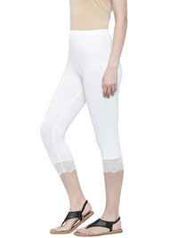 De Moza Ladies 3/4th Leggings White - De Moza (11189455182)