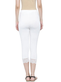 De Moza Ladies 3/4th Leggings White - De Moza (11189455182)