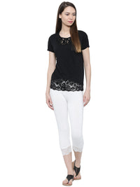 De Moza Ladies 3/4th Leggings White - De Moza (11189455182)
