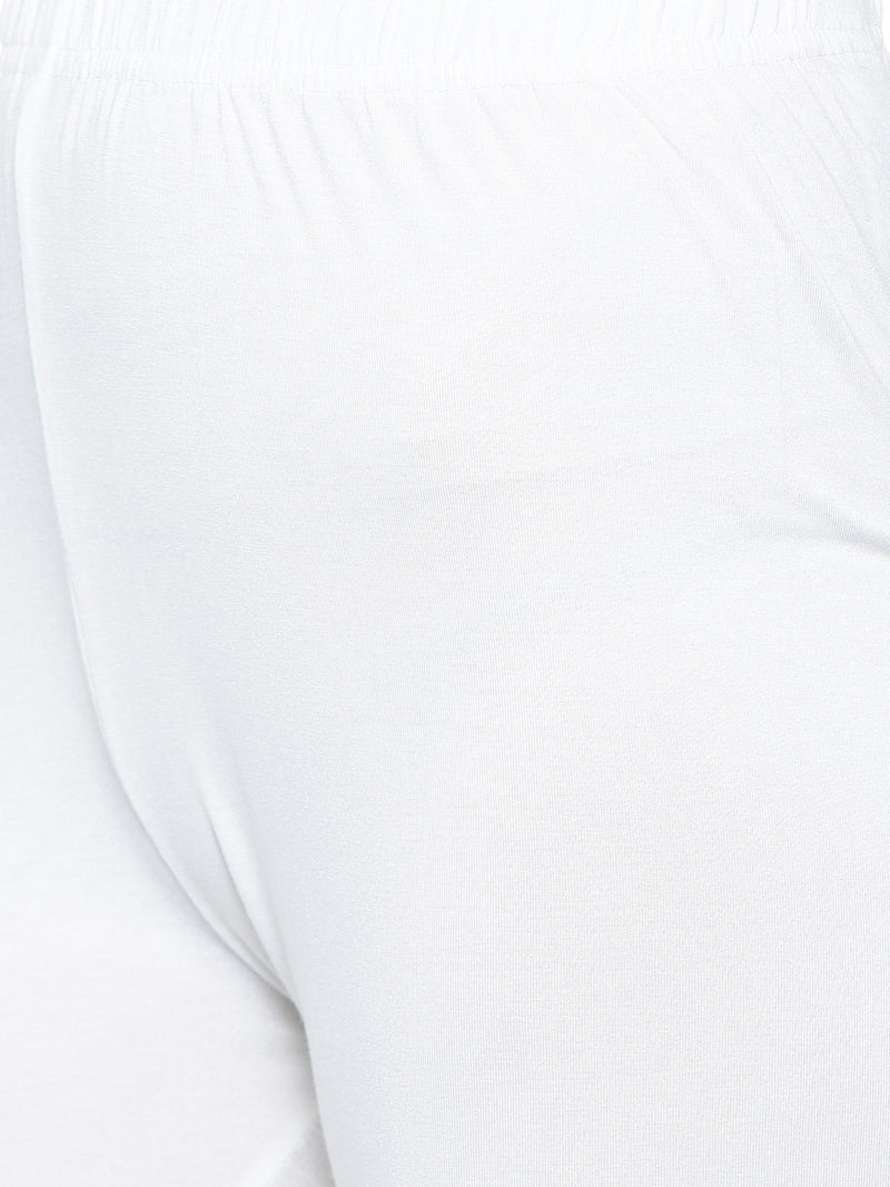 De Moza Ladies 3/4th Leggings White - De Moza (11189455182)
