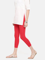 De Moza - Women's 3/4th Leggings Red (4890554499135)