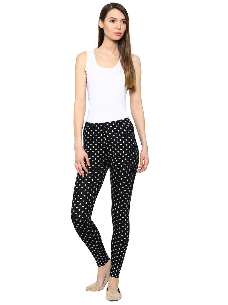 De Moza Ladies Ankle Length Leggings Black - De Moza (11189436878)