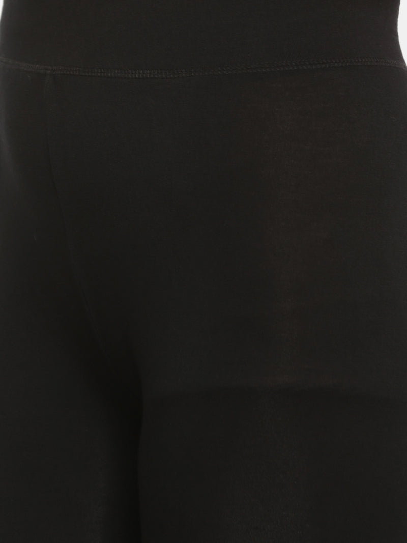 De Moza Ladies Printed Ankle Length Leggings Black - De Moza (660762329151)