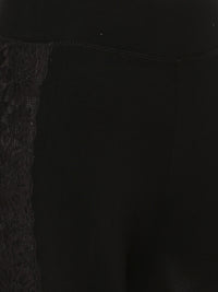 De Moza Ladies Printed Black Ankle Length Leggings - De Moza (1596297740351)