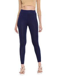 De Moza- Ladies Ankle Length Leggings Dark Navy Blue - De Moza (1602521792575)