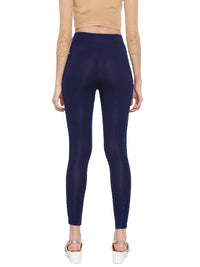 De Moza- Ladies Ankle Length Leggings Dark Navy Blue - De Moza (1602521792575)