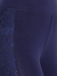 De Moza- Ladies Ankle Length Leggings Dark Navy Blue - De Moza (1602521792575)