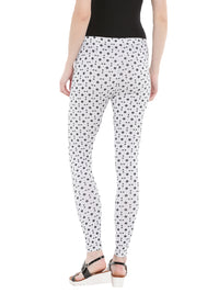 De Moza- Ladies Printed Ankle Length Leggings Dark Grey - De Moza (1665186005055)