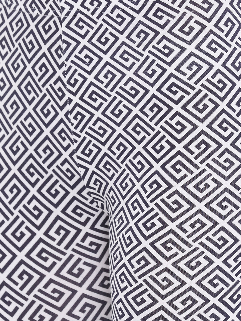 De Moza- Ladies Printed Ankle Length Leggings Dark Navy Blue - De Moza (1665218609215)