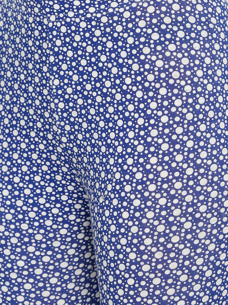 De Moza- Ladies Printed Ankle Length Leggings Navy Blue - De Moza (1532714057791)