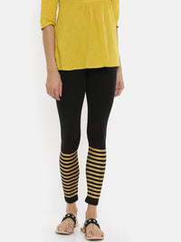 De Moza Ladies Printed Black Leggings - De Moza (1733541462079)
