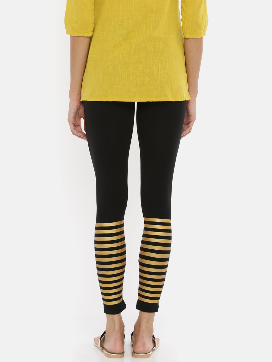 De Moza Ladies Printed Black Leggings - De Moza (1733541462079)
