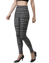 De Moza Ladies Printed Leggings Black - De Moza (1971244597311)