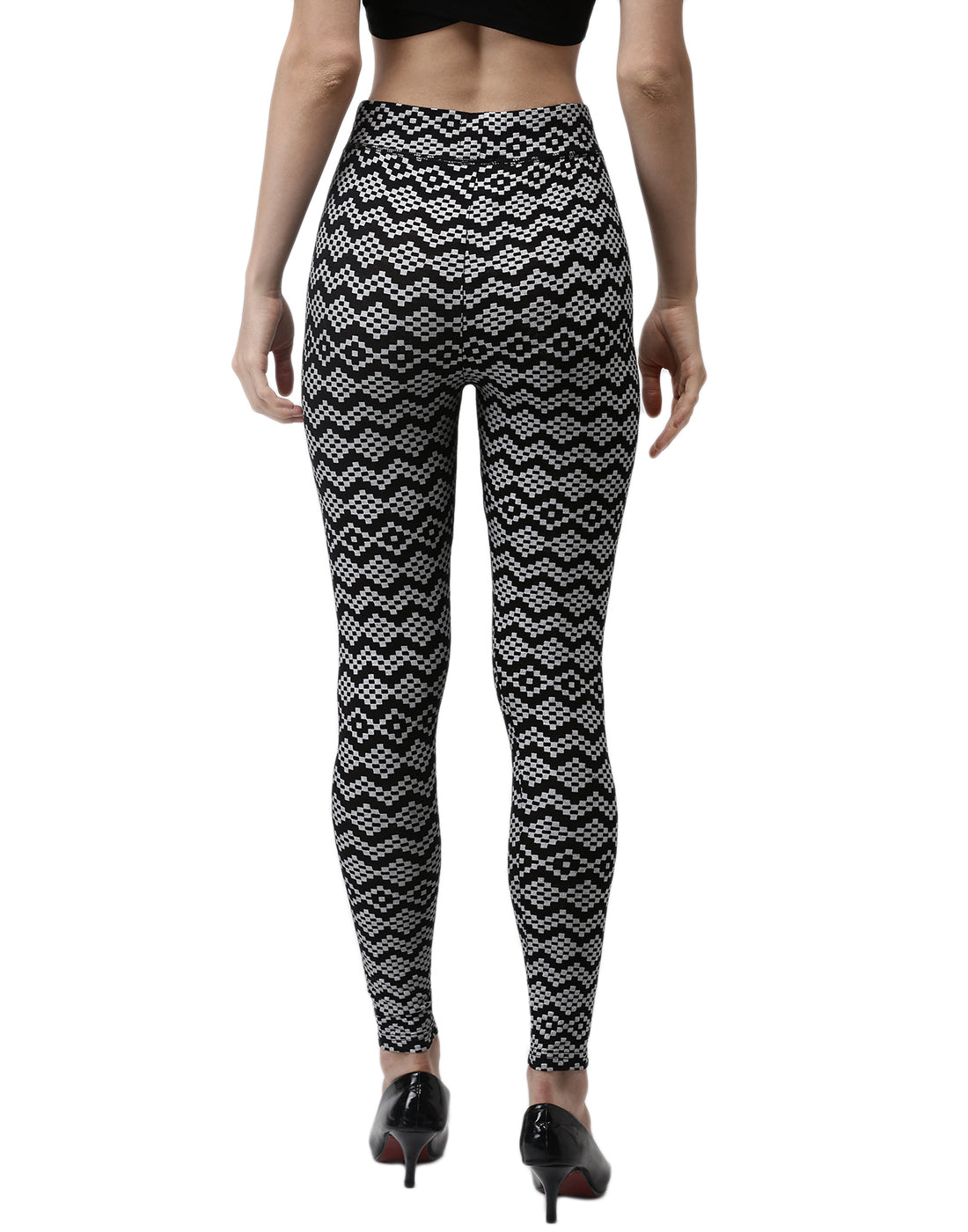 De Moza Ladies Printed Leggings Black - De Moza (1971244597311)