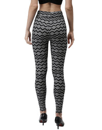 De Moza Ladies Printed Leggings Black - De Moza (1971244597311)
