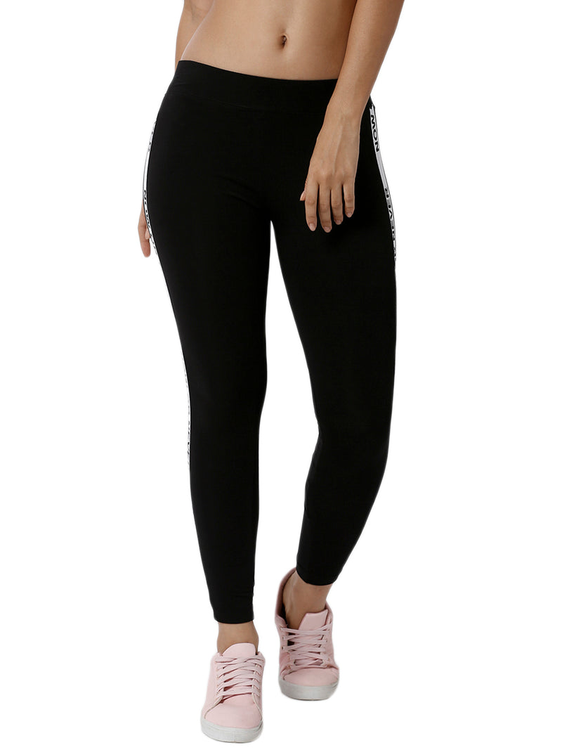 De Moza Ladies Printed Black Active Wear - De Moza (1790080155711)
