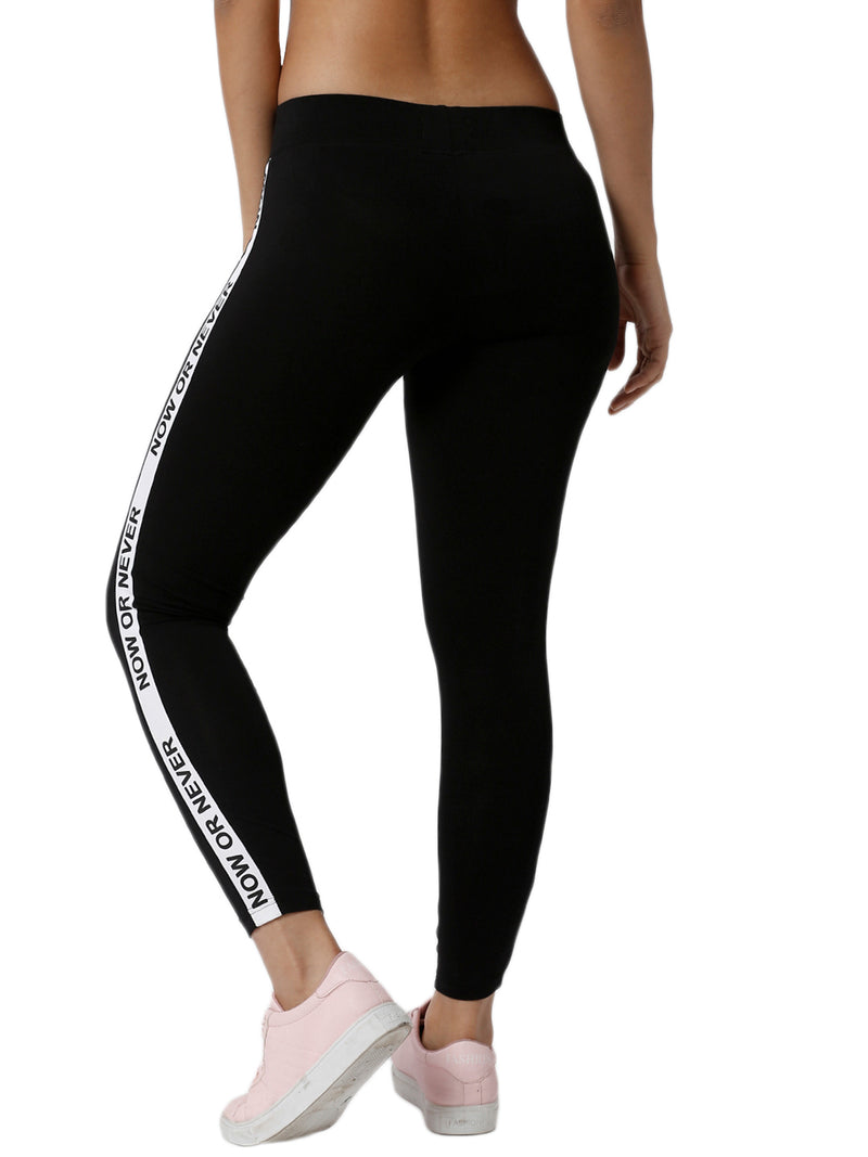 De Moza Ladies Printed Black Active Wear - De Moza (1790080155711)