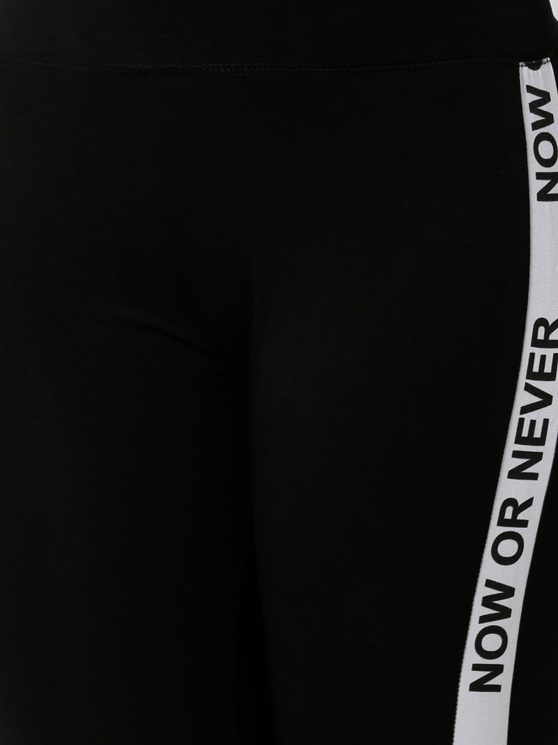 De Moza Ladies Printed Black Active Wear - De Moza (1790080155711)