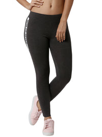 De Moza Ladies Printed Anthra Melange Active Wear - De Moza (1790090575935)
