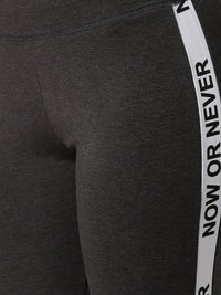 De Moza Ladies Printed Anthra Melange Active Wear - De Moza (1790090575935)