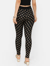 De Moza Women Printed Ankle Length Leggings Viscose Black - De Moza (4712828993599)