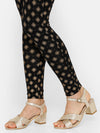 De Moza Women Printed Ankle Length Leggings Viscose Black - De Moza (4712828993599)