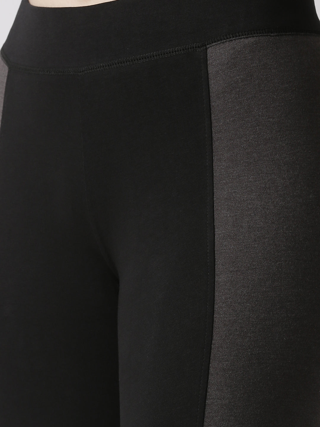 De Moza Women's Active wear Mesh Leggings Black - De Moza (4470436069439)
