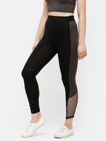 De Moza Women's Ankle Length Leggings Solid Cotton Black - De Moza (4885588901951)