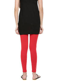 De Moza- Ladies Printed Ankle Length Leggings Red - De Moza (1602581725247)