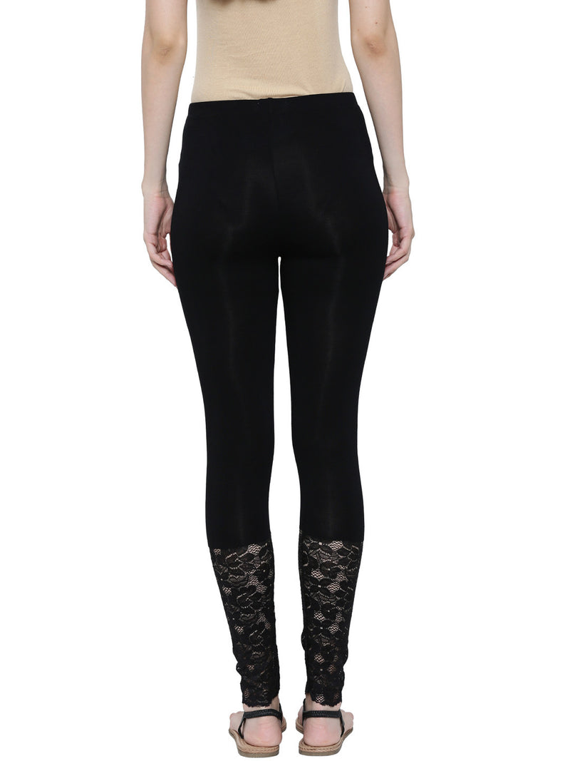 De Moza Ladies Ankle Length Leggings Black - De Moza (8780254851)