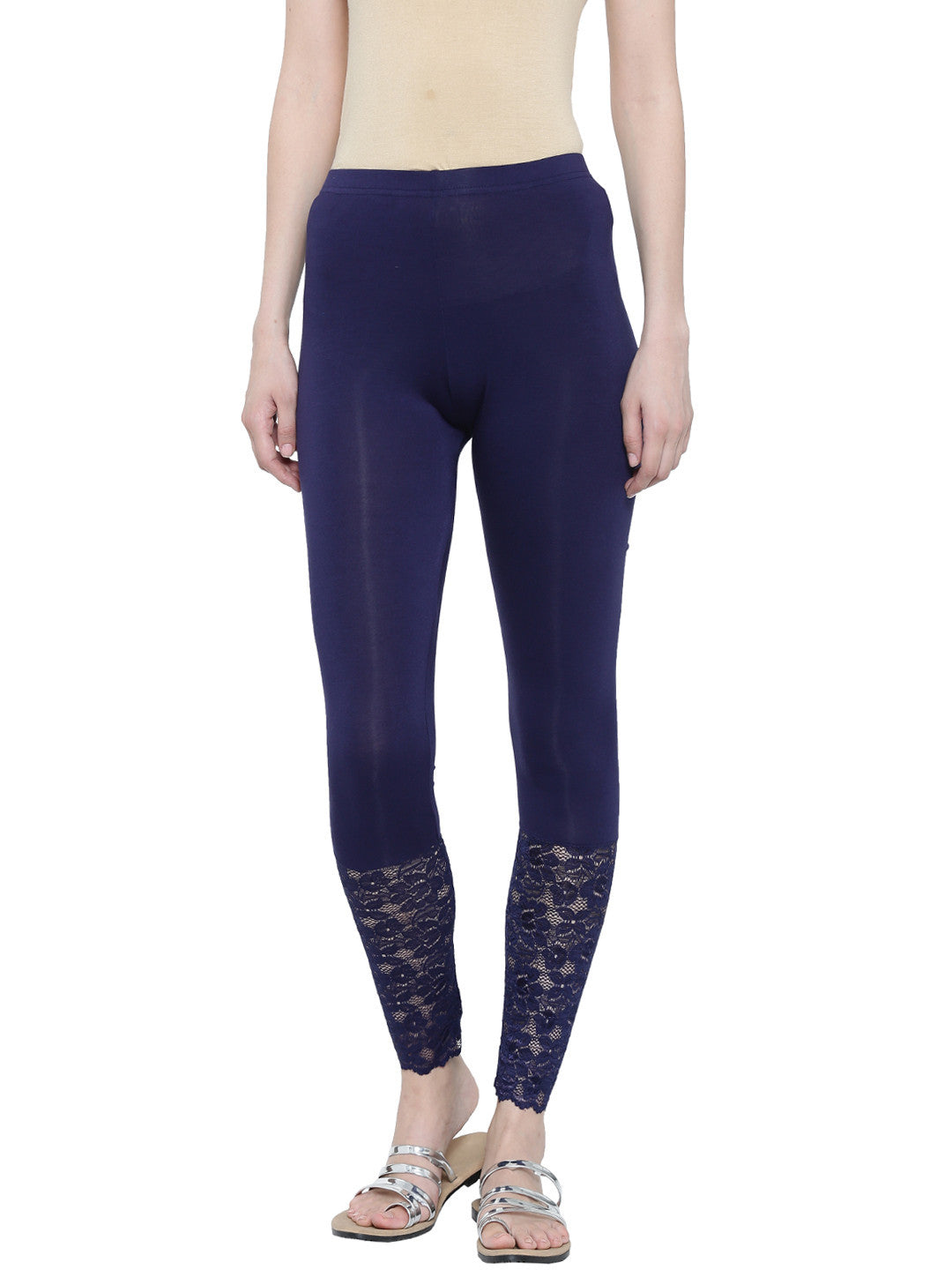 De Moza Ladies Ankle Length Leggings Navy Blue - De Moza (9988944846)