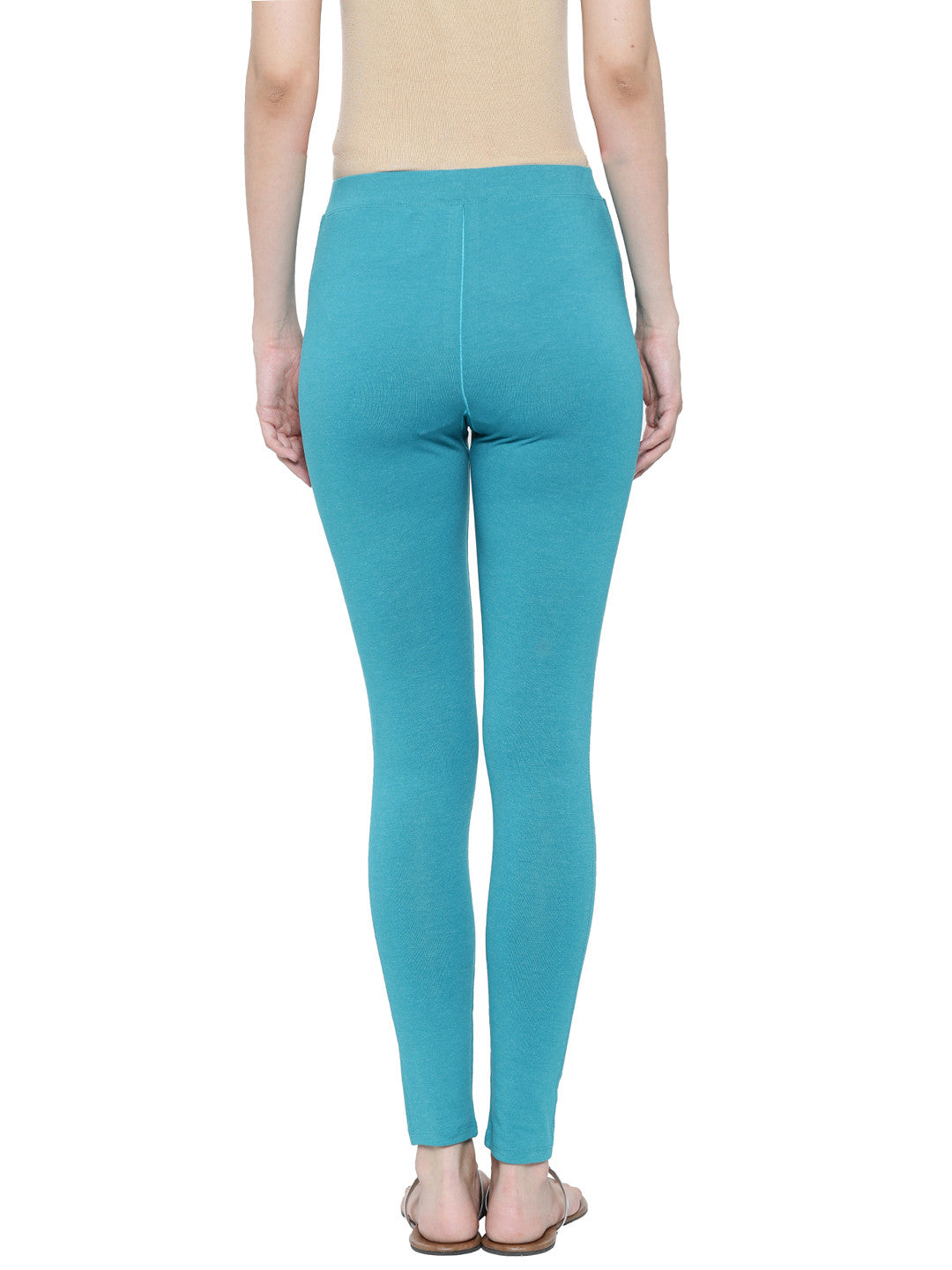 De Moza Ladies Yoga Legging Teal Melange - De Moza (11189437710)