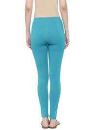 De Moza Ladies Yoga Legging Teal Melange - De Moza (11189437710)