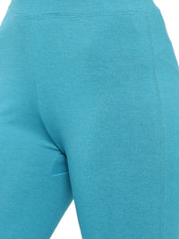 De Moza Ladies Yoga Legging Teal Melange - De Moza (11189437710)