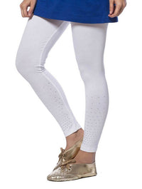 De Moza-Ladies Ankle Length Leggings White - De Moza (7713498243)