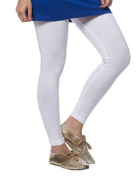 De Moza-Ladies Ankle Length Leggings White - De Moza (7713498243)