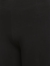 De Moza- Ladies Printed Ankle Length Leggings Black - De Moza (1603241410623)