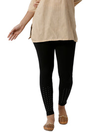 De Moza Ladies Stud Black Active Wear - De Moza (1790114267199)