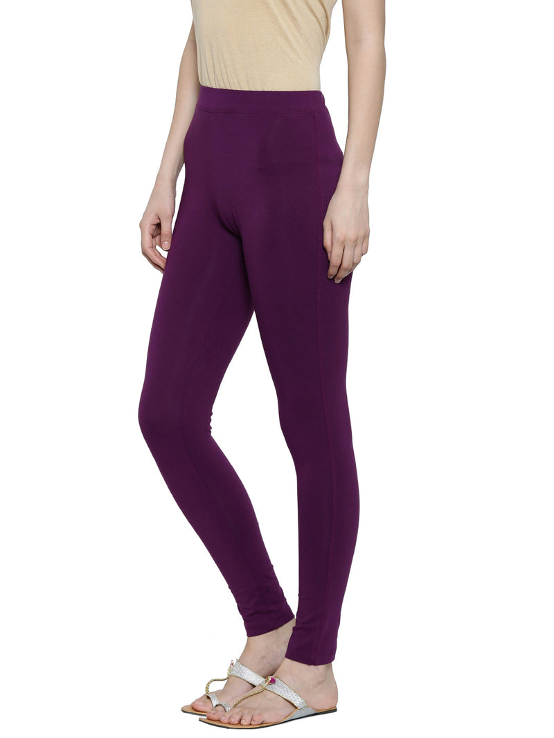 De Moza- Ladies Yoga Leggings Dark Purple - De Moza (1497860276287)